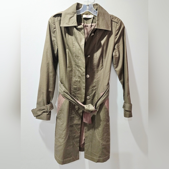 J & K Jeeker Jackets & Blazers - J & K Jeeker Women's Belted Trench Coat Size M